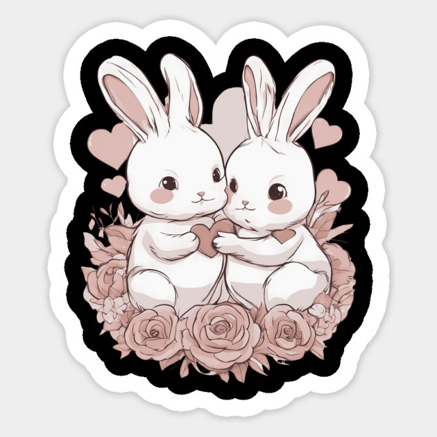 Bunny Lover Sticker by animegirlnft
