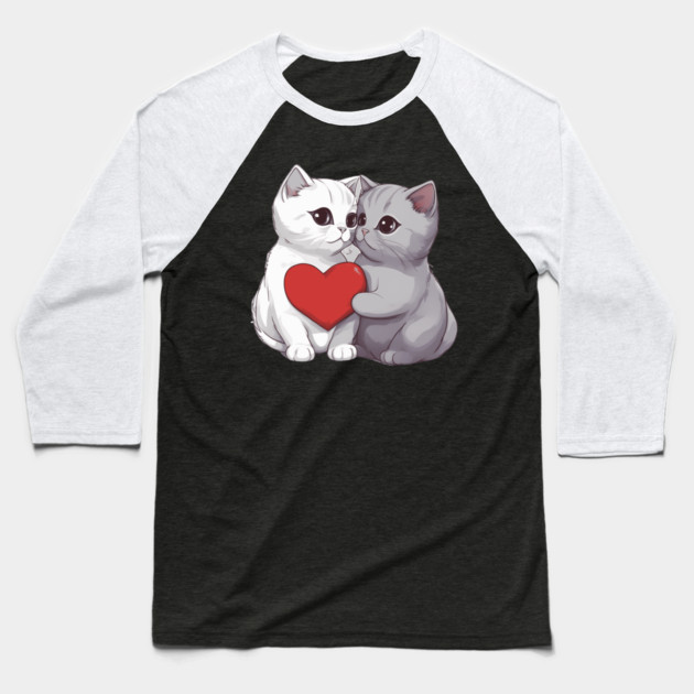British Shorthair Kittens Baseball T-Shirt by animegirlnft