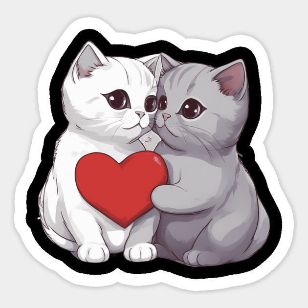 British Shorthair Kittens Sticker by animegirlnft