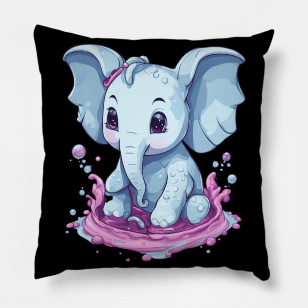Cute Elephant Pillow by animegirlnft