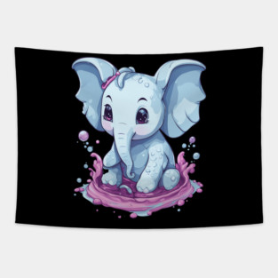 Cute Elephant Tapestry