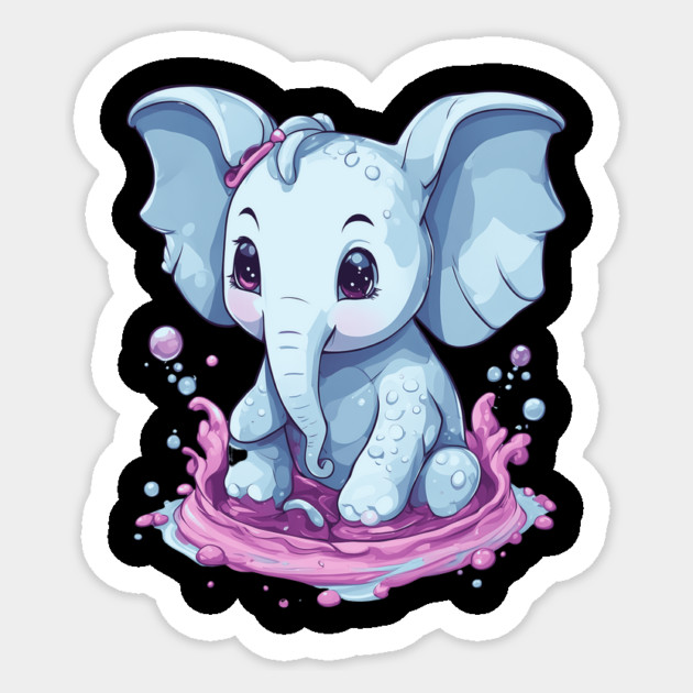 Cute Elephant Sticker by animegirlnft