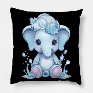 Cartoon Elephant Pillow