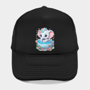 Elephant Drawing Hat