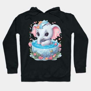 Elephant Drawing Hoodie