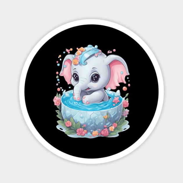 Elephant Drawing Magnet by animegirlnft