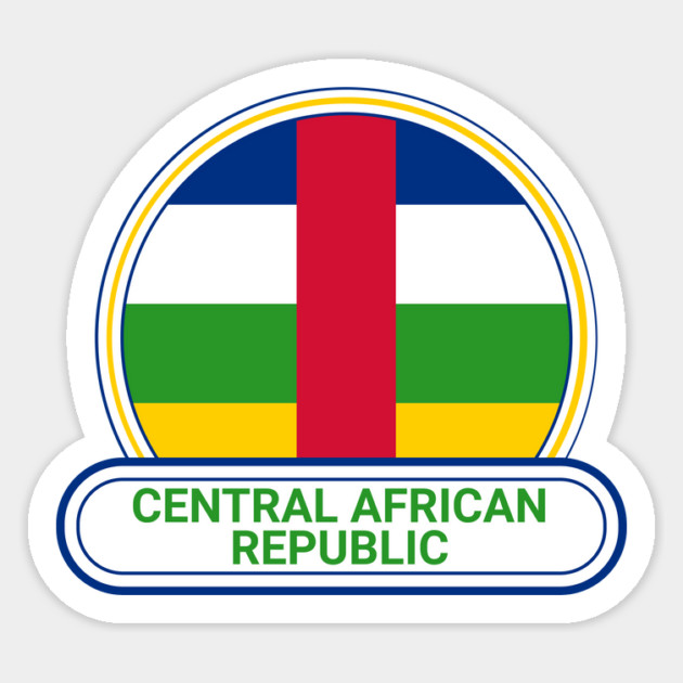 Central African Republic Country Badge - Central African Republic Flag Magnet by Yesteeyear