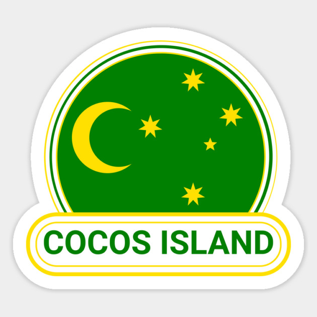 Australia Cocos Island Keeling Islands Country Badge - Cocos Island Flag - Keeling Islands Magnet by Yesteeyear