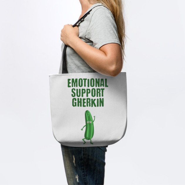 Emotional Support Gherkin funny pickle design by Luxinda