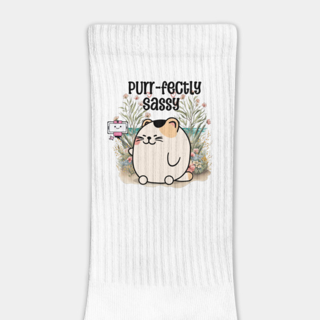 Purr-fectly Sassy Kawaii Cat by Jo Palmer