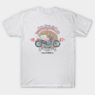 Custom Vintage Motorcycles California T-Shirt