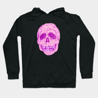 Silver Shamrock Skull (Neon Pink) Hoodie