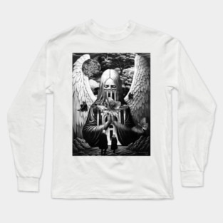 Archangel Metatron Cube Sacred Geometry Spiritual Angel Long Sleeve T-Shirt