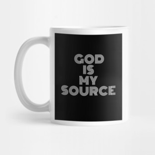 God is my Source Mug