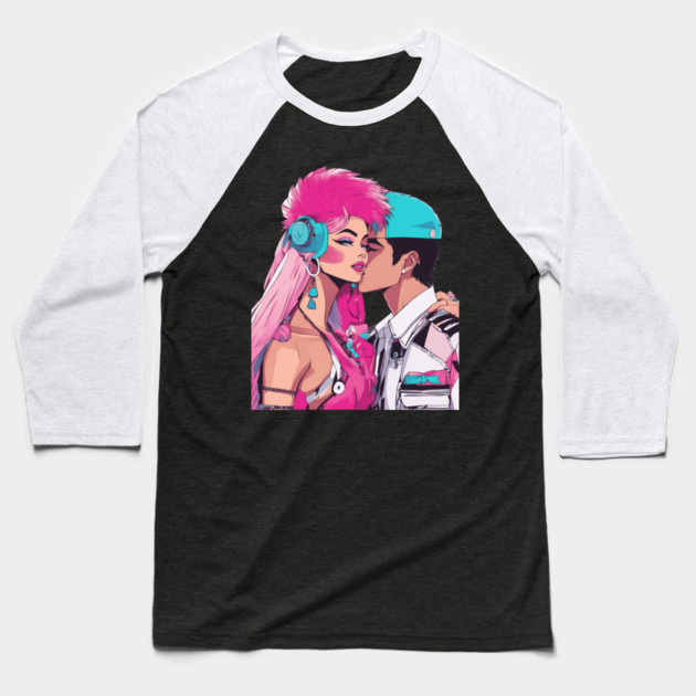 Anime Love is Limitless Baseball T-Shirt by animegirlnft