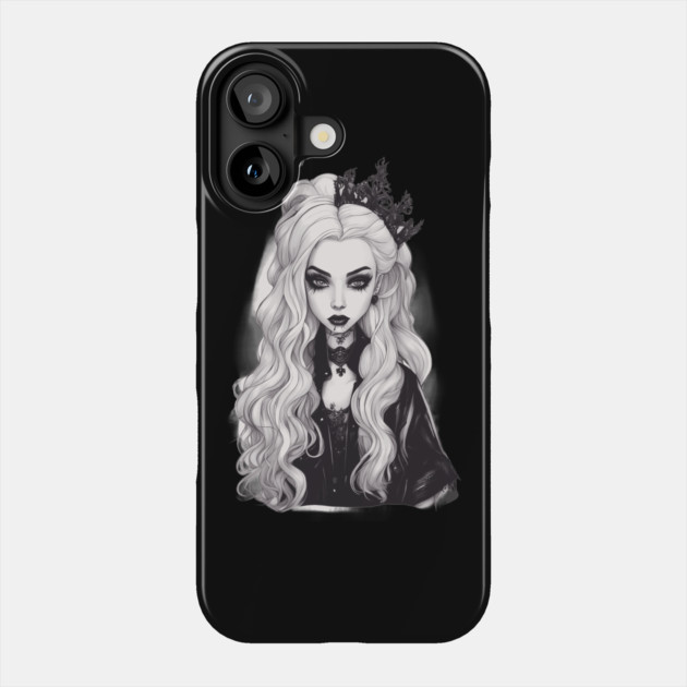 Goth Darkness Inside Me Phone Case by animegirlnft