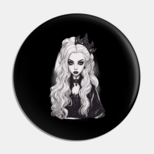 Goth Darkness Inside Me Pin