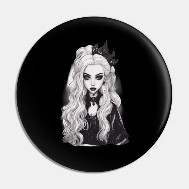 Goth Darkness Inside Me Pin by animegirlnft