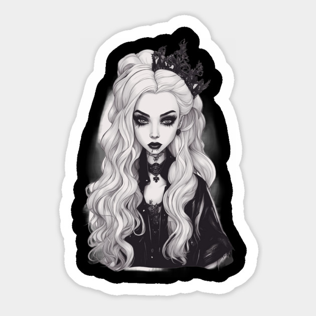 Goth Darkness Inside Me Magnet by animegirlnft