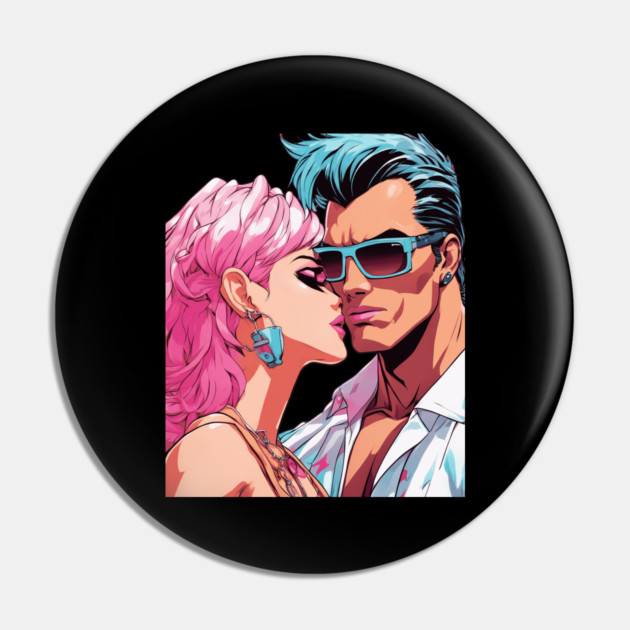 Anime Together for Eternity Pin by animegirlnft