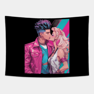 Anime True Love Never Dies Tapestry