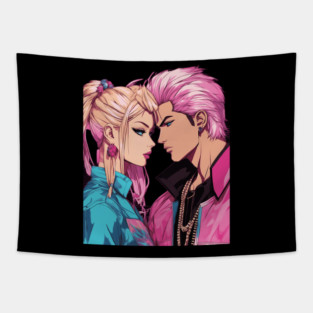 Anime Unconditional Love Always Tapestry