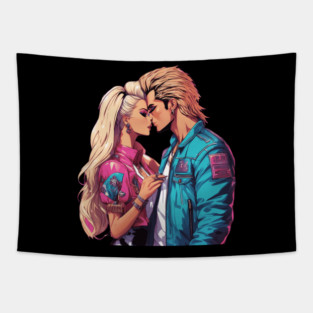 Anime Love Never Fails Tapestry