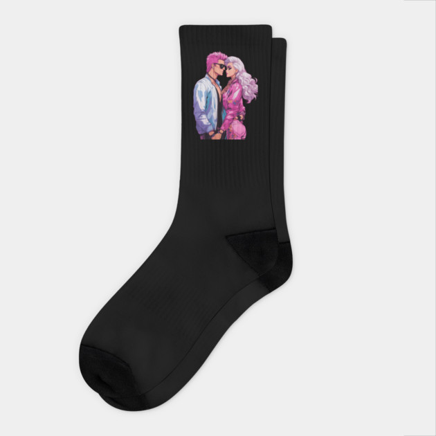 Anime Endless Love Forever Socks by animegirlnft