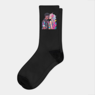 Anime Interracial Love Socks