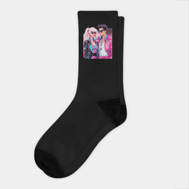 Anime Always on my Mind Socks by animegirlnft
