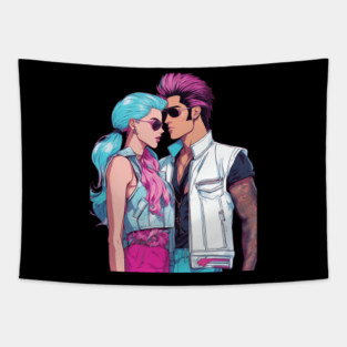 Anime You Complete Me Tapestry