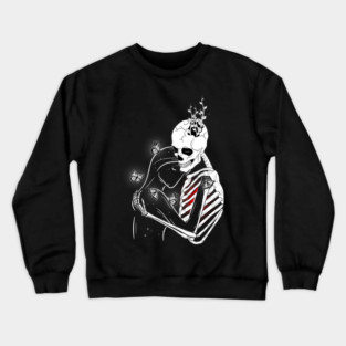Skeleton hug Galaxy girl Crewneck Sweatshirt