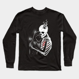 Skeleton hug Galaxy girl Long Sleeve T-Shirt