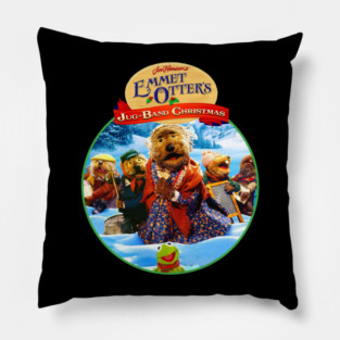 Funny Emmet Otter's Jug Band Christmas Pillow
