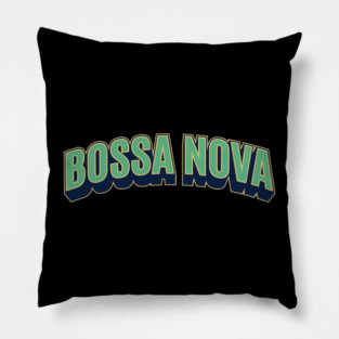 Bossa Nova Groove - Brazilian Rhythmic Logo Apparel Pillow