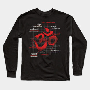 Aum- Symbol Of Shiva Long Sleeve T-Shirt