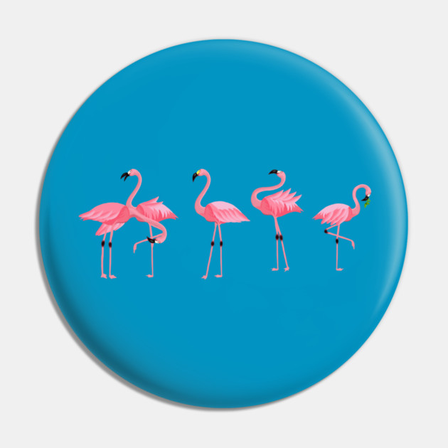 Flamingo Flock Pin by logiamerch