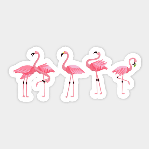 Flamingo Flock Sticker by logiamerch