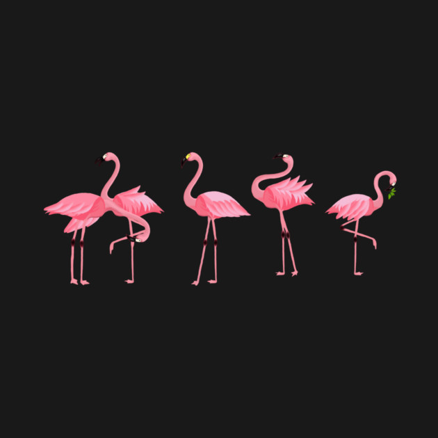 Flamingo Flock by logiamerch