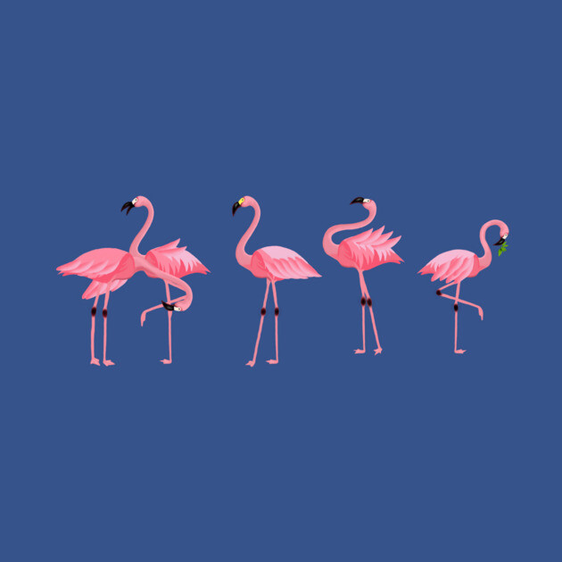 Flamingo Flock by logiamerch