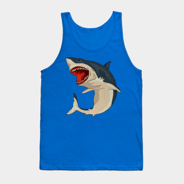 Great White Shark Tank Top by logiamerch