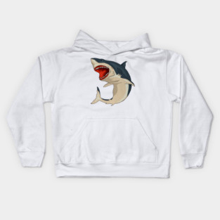 Great White Shark Kids Hoodie