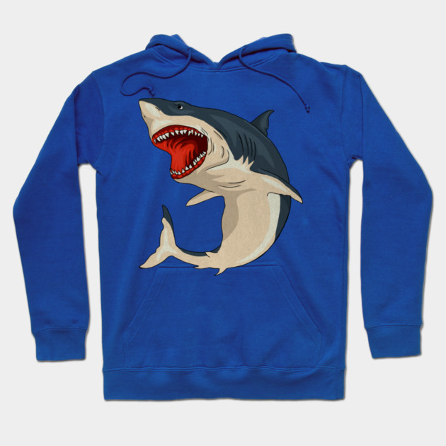 Great White Shark Hoodie by logiamerch
