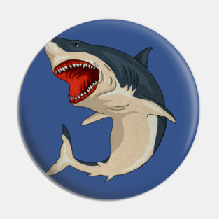 Great White Shark Pin