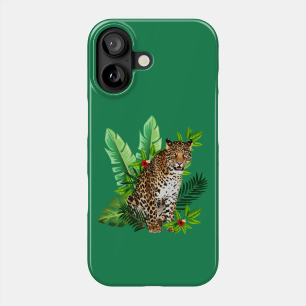 Leopard Tropical Phone Case by logiamerch