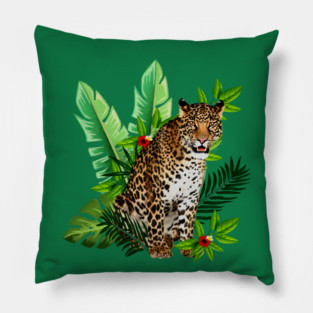 Leopard Tropical Pillow