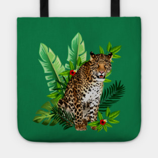 Leopard Tropical Tote