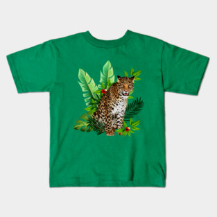 Leopard Tropical Kids T-Shirt
