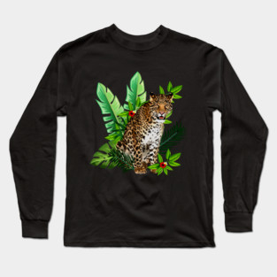 Leopard Tropical Long Sleeve T-Shirt