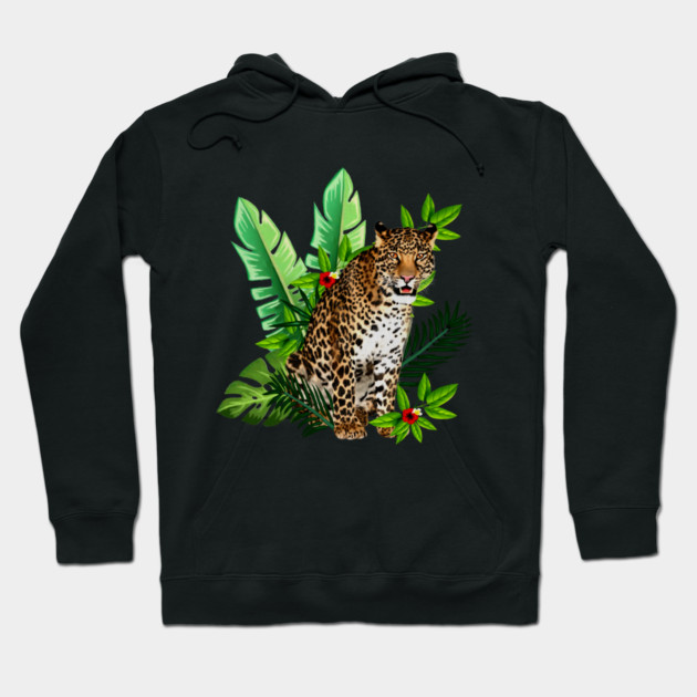 Leopard Tropical Hoodie by logiamerch